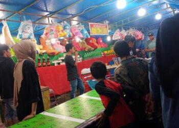 Gawat, Lokasi “Judi” di Madina Berkedok Pasar Malam Berada Disamping Pesantren