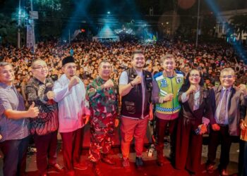 Bobby Nasution Sambut Malam Pergantian Tahun Bersama Ribuan Warga