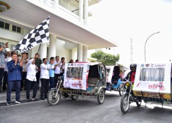Sosialisasikan Pakai Ratusan Becak Motor, Edy Rahmayadi Harapkan HPN 2023 Bergairah