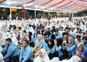 Peserta Dzikir dan Doa Awal Tahun 2023 Membludak, Kehadiran Bobby Nasution dan Prabowo Subianto Diserbu Masyarakat