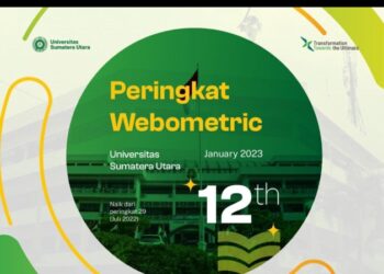 USU Peringkat 12 Kampus Terbaik Webometrics 2023