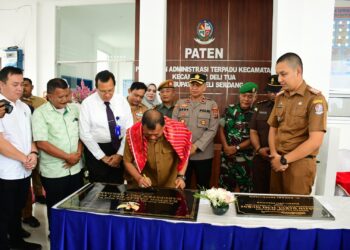 Kantor Camat Deli Tua Diresmikan, Bupati Harapkan ASN Tingkatkan Pelayanan