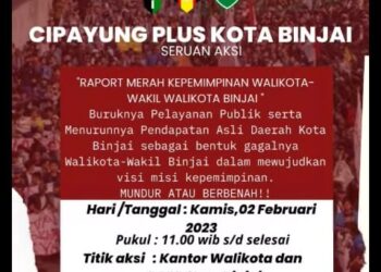 Aksi Raport Merah Kepemimpinan Walkot dan Wawalkot Kota Binjai Batal Digelar : Why?