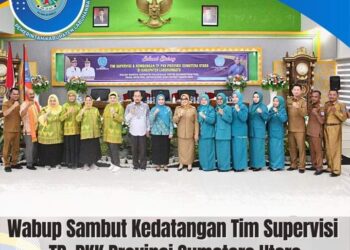 Wabup Labuhanbatu Hj Ellya Rosa Sambut Kedatangan TIm Supervisi TP PKK Sumut