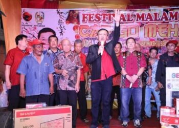 Rayakan Cap Go Meh Bersama Warga di Jalan Selam 2, Hasyim SE : Tidak Sangka Dihadiri Ribuan Warga