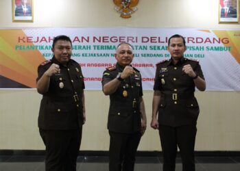 Kajari Deli Serdang Pimpin Sertijab Kacabjari Labuhan Deli