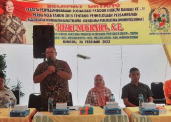 Sosialisasi Perda No 6 Tahun 2015, Rizki Nugraha Gugah Kesadaran Masyarakat Tidak Buang Sampah Sembarang Tempat
