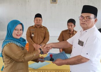 Camat Siabu gelar Sertijab 14 Pj Kades Di Kecamatan Siabu