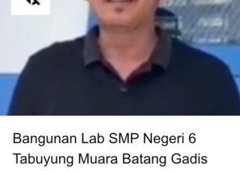 Pembangunan Lab SMPN 6 Tabuyung Madina Jadi ‘Sorotan’ Anggota DPRD