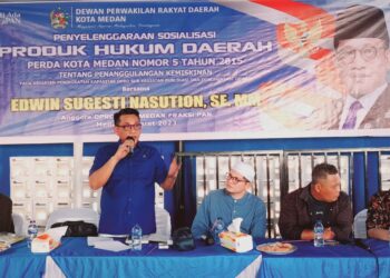 Sosialisasi Perda No 5 Tahun 2015, Edwin Sugesti Beri Pemahaman Terhadap Penggunaan Program UHC