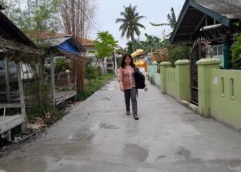Pemko Medan Beton Jalan yang 8 Tahun Tergenang Air, Warga Serasa Dapat Hadiah Lebaran