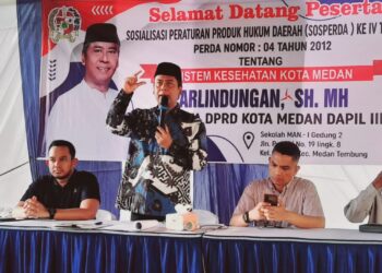 Sosialisasi Perda No 4 Tahun 2012, Parlindungan Sipahutar : Pemko Medan Jamin Kesehatan Warganya Lewat Program UHC