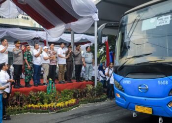 Bobby Nasution Berangkatkan 5.182 Peserta Mudik Gratis Pemko Medan