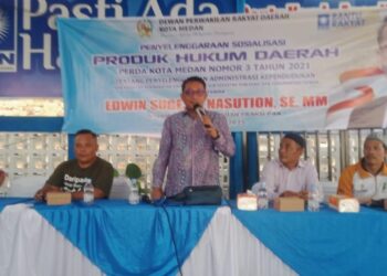 Sosialisasi Perda No 3 Tahun 2021, Edwin Sugesti Nasution : Pastikan Masyarakat Telah Miliki NIK