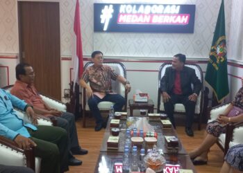 Terima Panitia Pembangunan Gereja BNKP Resort 42, Hasyim Ajak Jemaat Saling Gotong Royong Tuntaskan Pembangunan