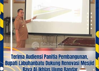 Panitia Pembangunan Mesjid Raya Al-Ikhlas Audiensi Ke Pemkab Labuhanbatu