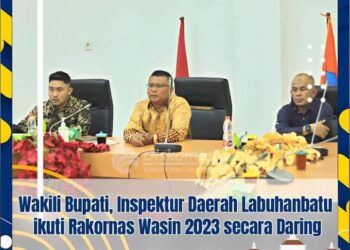 Inspektur Daerah Kabupaten Labuhanbatu Ikuti Rapat Pengawasan Intern