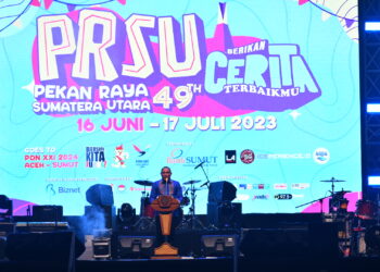 Bupati Pakpak Bharat, Franc Bernhard Tumanggor hadiri pembukaan Pekan Raya Sumatera Utara ke-49