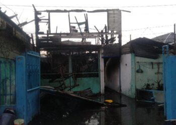 Delapan  Unit Rumah di Belawan Hangus Terbakar
