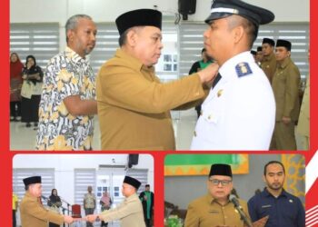 Sekdakab Labuhan Batu Lantik 38 Pejabat Administrator