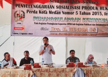 Sosialisasi Perda No 5 Tahun 2015, Hendra DS Minta Anggaran Infrastruktur Sejalan Dengan Penanggulangan Kemiskinan