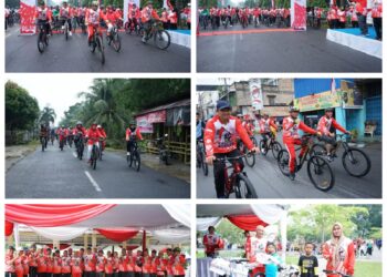 Bupati Asahan Ikuti Fun Bike Dalam Rangka Menyambut HUT RI KE 78