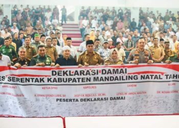 Pemkab Madina Sosialisasi dan Deklarasikan Pilkades Damai 