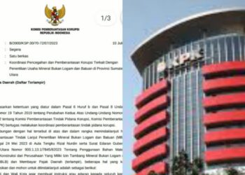 Cegah Korupsi di MBLB, KPK Surati Gubernur Sumut
