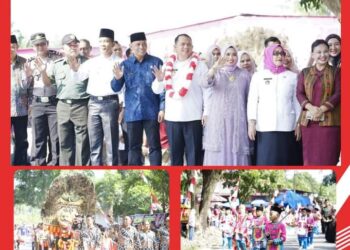 Bupati Labuhanbatu dr H Erik Turut Hadir Meriahkan Hari Jadi Desa Sidorukun Pangkatan Ke 45