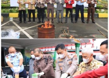 Kejaksaan Negeri Binjai Musnahkan Barang Bukti yang telah  Berkekuatan Hukum Tetap 