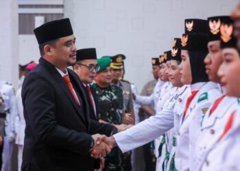 Bobby Nasution Kukuhkan Anggota Paskibra Kota Medan 2023