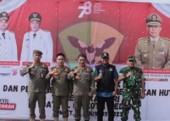 Meriahkan HUT ke-78 Kemerdekaan RI, Satpol PP Medan Gelar Apel Batalion dan Perlombaan