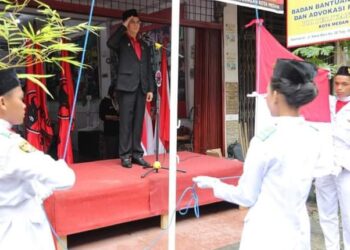 Berlangsung Khidmat dan Lancar, PDI Perjuangan Kota Medan Laksanakan Upacara HUT ke 78 Kemerdekaan RI