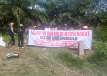 Pengusaha Serobot dan Kuasai Lahan Masyarakat Desa Rawa Makmur