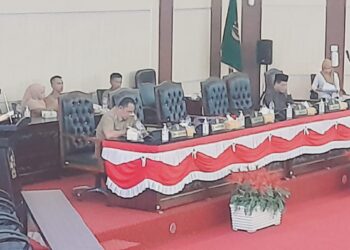 DPRD Medan Gelar Paripurna Pemandangan Umum Fraksi Terhadap Perubahan Perda No 7 Tahun 2021 Tentang RPJMD