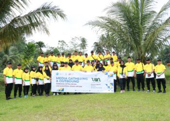 Puluhan Jurnalis Medan Ikuti Media Gathering dan Outbound Keluarga Besar UINSU