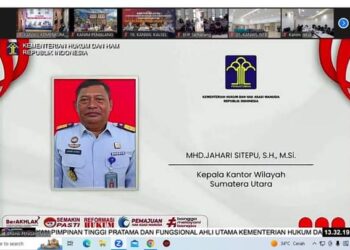 Selamat dan Sukses, Jahari Sitepu SH M.Si Jabat Kepala Kemenkumham Sumut Yang Baru