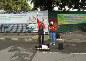 Gelar CFD Pemko Medan Diwarnai Pertunjukan Vionis dan Pantomim