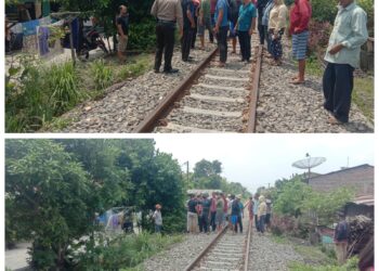Anak SD Tewas ditabrak Kereta Api di Perlintasan Jl. Pelita Kisaran