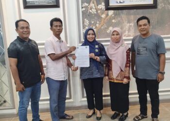 PWI Labuhanbatu MoU Dengan Bunda PAUD dr Hj Maya Hasmita 
