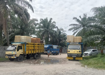 Gudang BBM Ilegal di Medan Labuhan digrebek, Puluhan Ton Minyak Diamankan