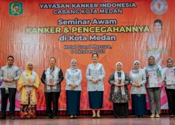 Ketua YKI Medan, Kahiyang Ayu Edukasi Masyarakat Cegah Kanker