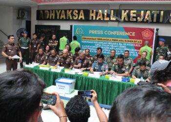 Perkara Koneksitas, Pidmil Kejati Sumut Tahan 3 Tersangka Dugaan Korupsi Eradikasi Lahan PT PSU, Kerugian Negara Rp 50, 4 M