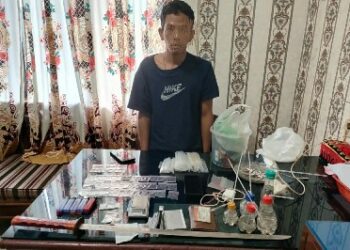Ditpolairud Polda Sumut Ringkus Bandar Sabu di Belawan