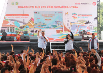  Hari Kedua Roadshow Bus KPK di Sumut,  Ribuan Orang Hadir Ramaikan PRSU