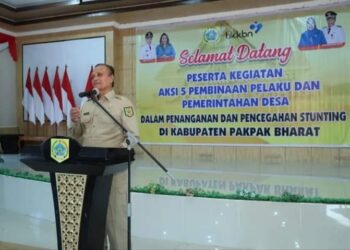 Wakil Bupati Pakpak Bharat, H Mutsyuhito Solin, buka pelaksanaan Pembinaan Pelaku dan Pemerintahan Desa dalam upaya penanganan dan Pencegahan Stunting