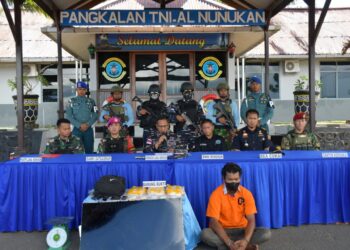 Tim SFQR Lanal Nunukan Koarmada II Gagalkan Penyelundupan 3.300 Gram Sabu-Sabu