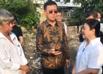 Hasyim SE Tinjau Lokasi Pembangunan TPS di Jalan Sebarau, Medan Area