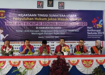 Sambut Hakordia 2023, Jaksa Kejati Sumut Masuk Sekolah SMK N 1 Merdeka Ajak Siswa Jujur dan Disiplin Sejak Dini