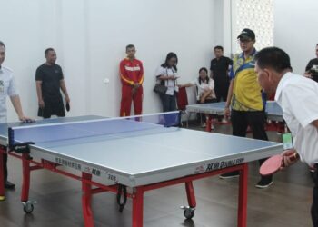 Semangat dan Kebersamaan Warnai Turnamen Tenis Meja HUT ke-52 Korpri Medan